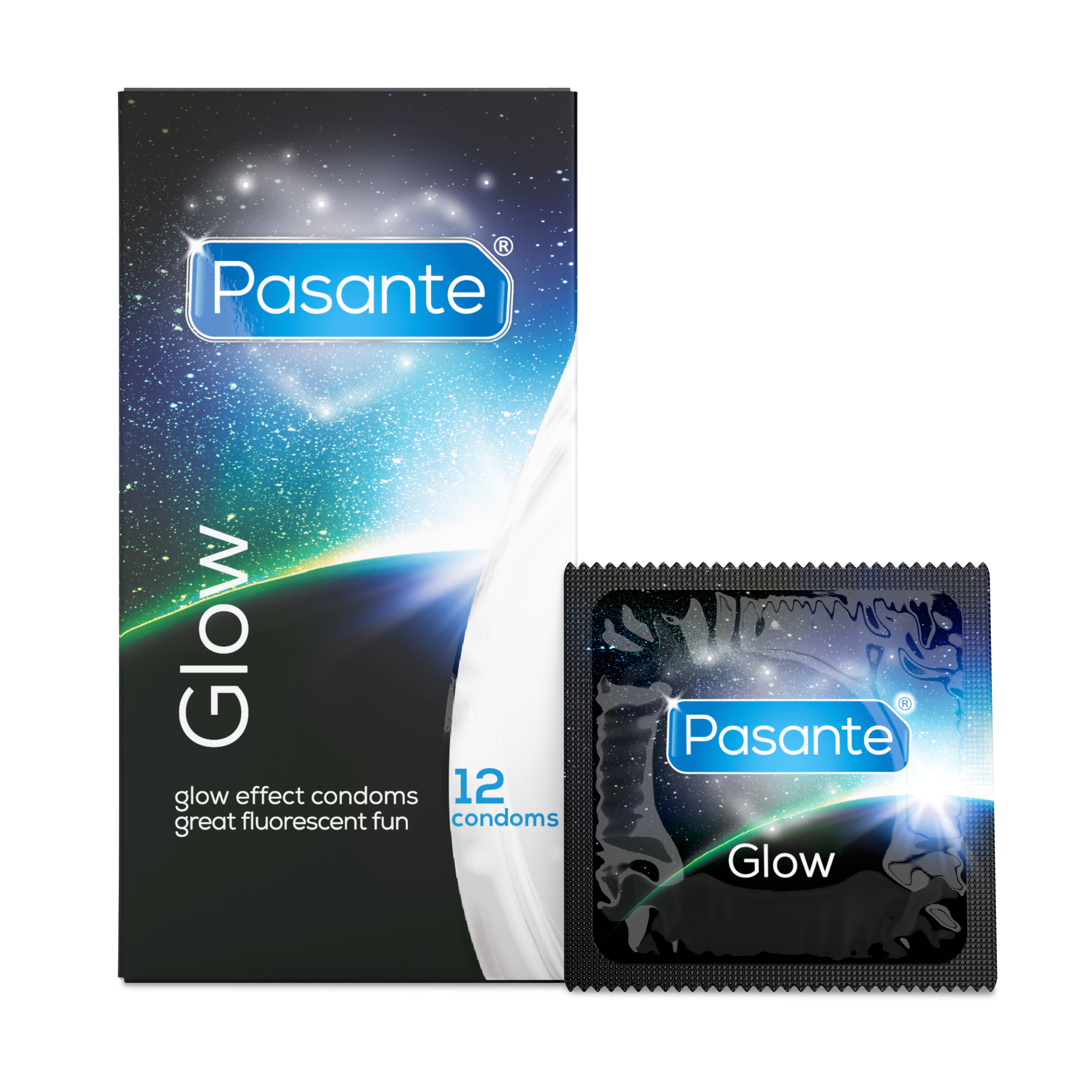 Pasante Glow Kondomy 12 Balení