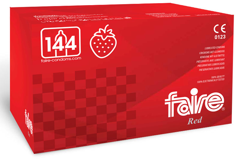 Faire Red 144 Condoms